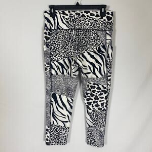 Cali Active Animal Print Leggings Women’s Medium High Waist Stretch Yoga Pants